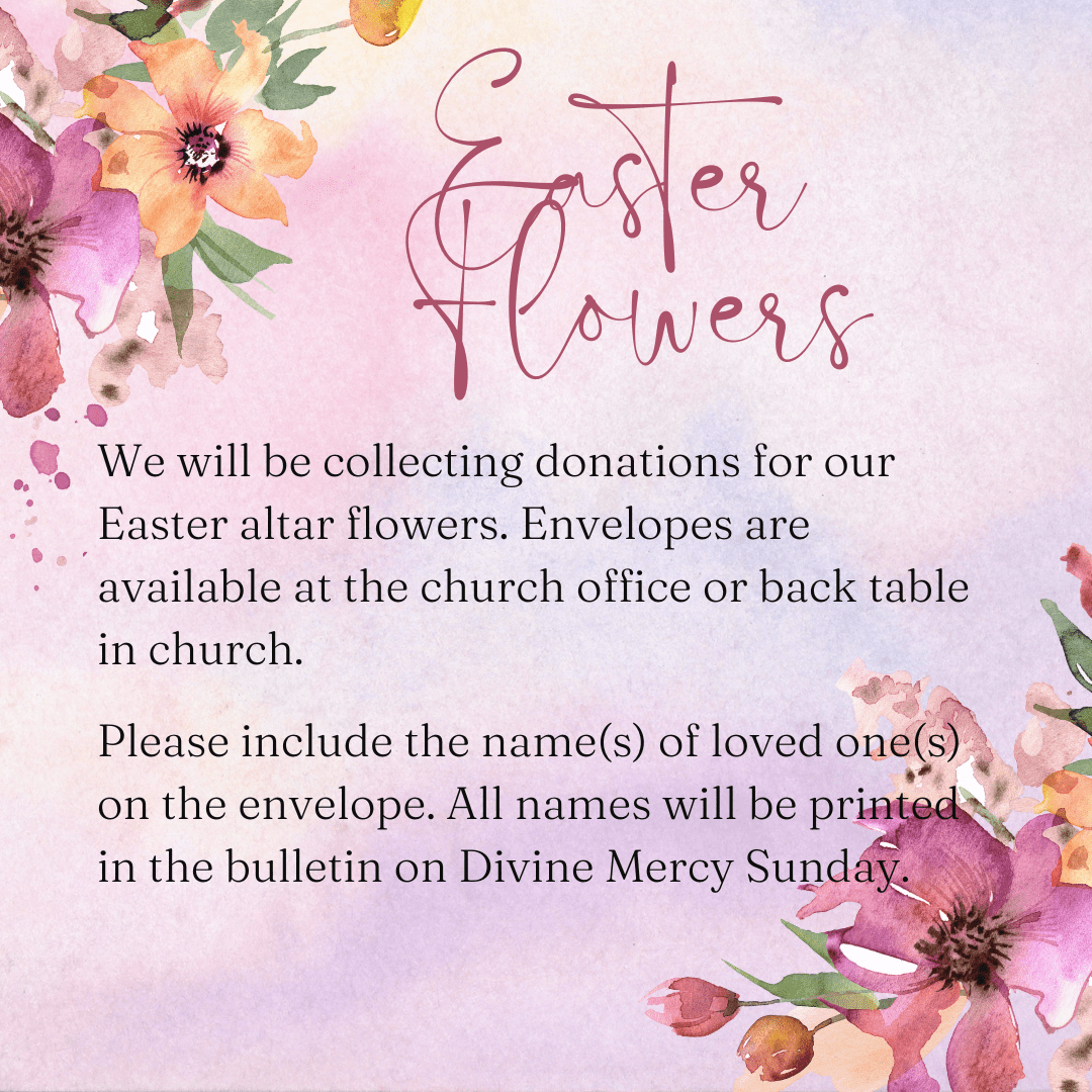 Easter Flower Donations