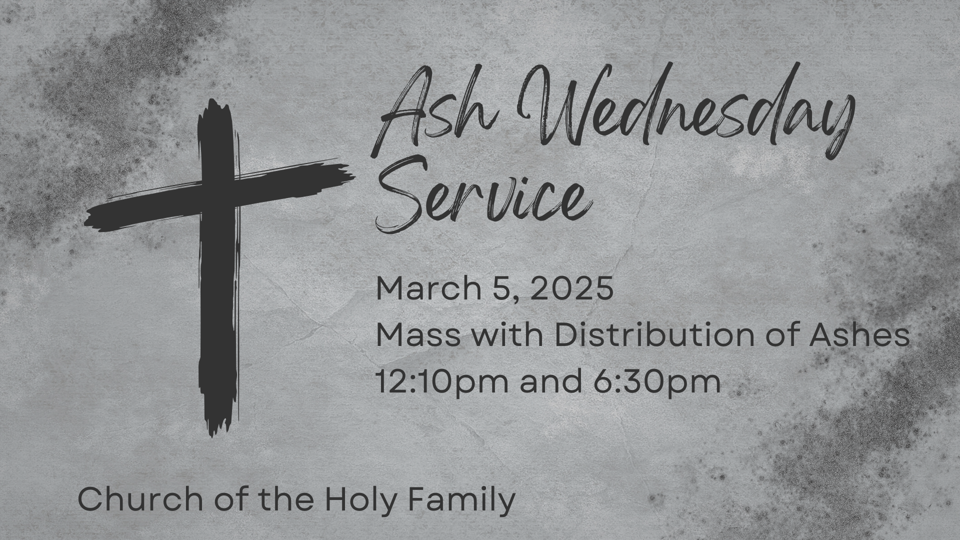 Ash Wednesday